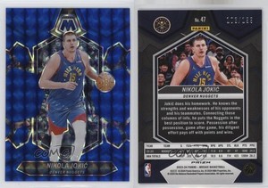 2023-24 Panini Mosaic Blue Mosaic Prizm /199 Nikola Jokic #47