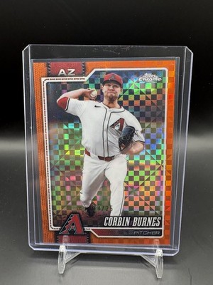 Topps Chrome 2026 Corbin Burnes Arizona Diamondbacks #237 Orange X-Fractor /25