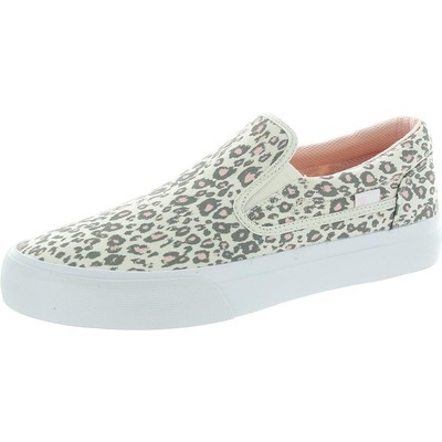 DC Womens Trase Slip Leather Lifestyle Metallic Slip-On Sneakers Shoes BHFO 1157
