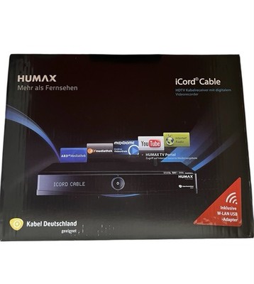 Humax iCord Cable 500GB DVB-C HDD Receiver Twin-Tuner PVR 1080p Full HD OVP