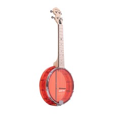 Gold Tone Little Gem Ruby See-Through Banjo-Ukuleles with Bag