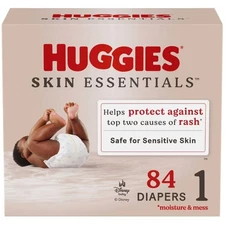 Huggies Skin Essentials Luxury Diapers – Size Size 1 Count 84ct
