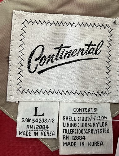 Vintage Continental Vest Mens Large Quilted Puffer Retro Sleeveless 80s Korea - Picture 4 of 6