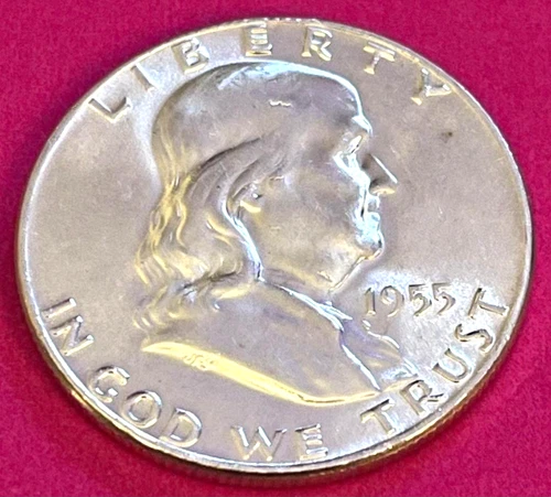 1955 Franklin Half Dollar – Silver .900 – Business Strike – Philadelphia Mint