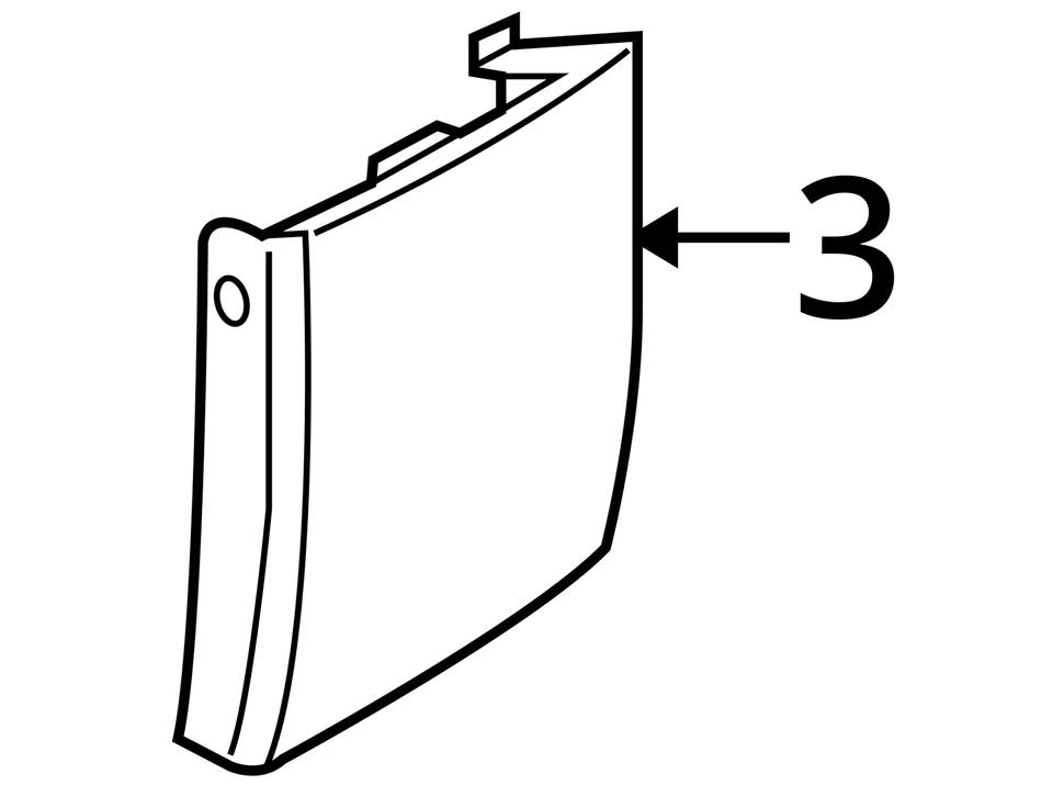 FITS 2006-2007 SATURN VUE MOLDING ASM BODY SI LWR FR 15814481 -  NEW OEM - Image 3 of 3