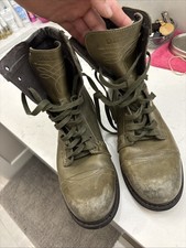 Stivali da combattimento Díesel Cassidy 44 taglia 10,5 verde made in Spain
