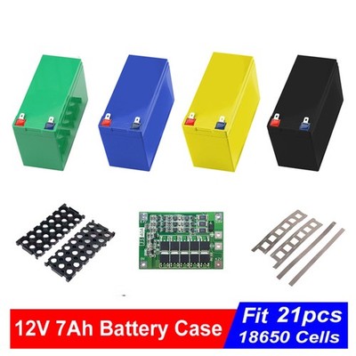 12V 3S 7P Li-ion Battery Case + Holder+BMS for DIY 18650 Powerwall Battery Pack