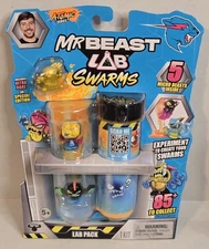 ATOMIC SERIES Mr. Beast Lab Swarms 5 MiCRO BEASTS Lab Pack Figures NEW.....