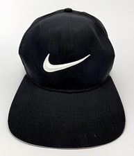 Nike Pro Golf Dri-FIT Snapback Hat Black Breathable Adjustable One Size Swoosh