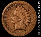 1860 Indian Head Cent- Semi Key Better Date- No Reserve #K251