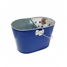 Oval Mop Pail Perforated Portable Cleaning Pail Wire Handle