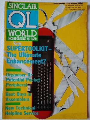 Sinclair QL World Magazine, August 1986