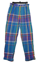 Vintage Y2K 90s Polo Ralph Lauren Golf Pants Size 14 Classic Golf Pant Madras