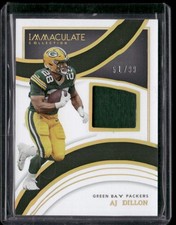 2022 Panini Immaculate AJ Dillon Immeasurables Memorabilia #/99