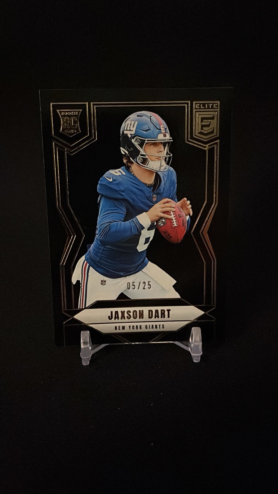 2025 Donruss Elite Jaxson Dart Black #103 #/25 Rookie