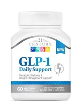 21st Century GLP-1 Daily Support for Metabolic Wellness Capsules 60ct