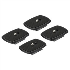 4 Pcs Tripod Quick Release Plate, ABS Resin Tripod Black, Male 1/4-Inch