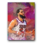 Fred VanVleet #7 Art Card Limited 40/50 Edward Vela Signed (Toronto Raptors)