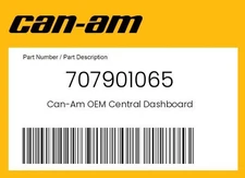 Can-Am Genuine Central Dashboard - 707901065