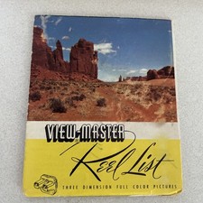 Vintage VIEW -MASTER MARCH REEL LIST FEBRUARY 1950 Sawyers Paper Ephemera