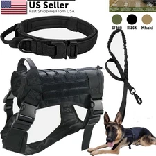 No-pull Tactical Dog Harness Extra Large Military Training Dog Vest with Handle