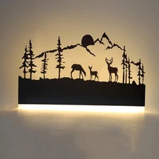Wall Sconce lamp, LED Wall Mounted Light Indoor Wall Light with Cartoon Anima...