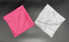 Nordstrom Pocket Squares 100 Silk Solid Pink Grey Lot of 2