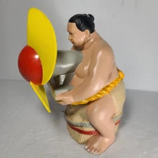 Vintage Sumo Wrestler Fan (Battery Operated) 7” Tall WORKS! Very Rare! Y2K
