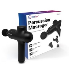 iReliev Massage Gun Percussion Massager  Carrying Case for Deep Muscle Massage