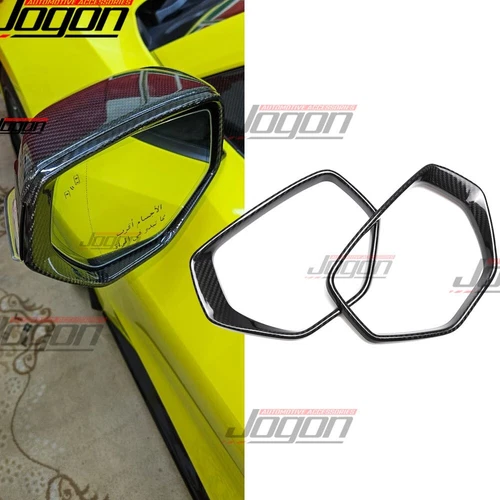 Dry Carbon Side Mirror Covers Rainproof For Corvette C8 Stingray Z06 Coupe 20-24