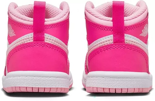 Jordan 1 Mid Fierce Pink FD8782-116 PREESCOLAR 10C-3Y FD8781-116 NIÑO PEQUEÑO 4C-10C - Imagen 4 de 7