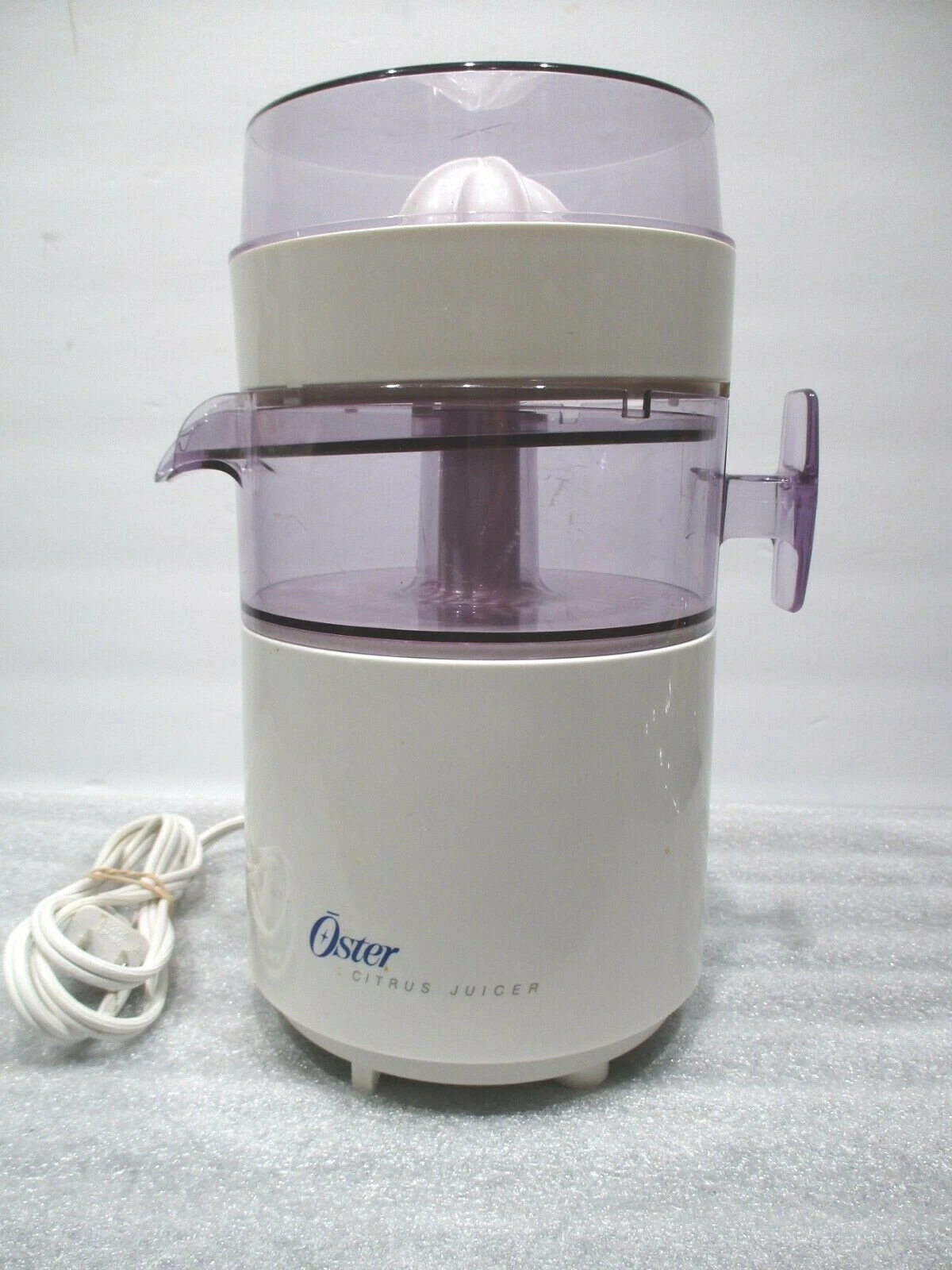 Oster Electric Automatic Citrus Press Lemon Orange Juicer Juice Extractor White
