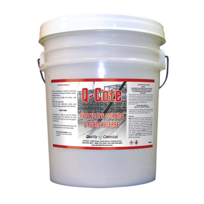 Quality Chemical Q-Cote - Paraffin-Based Concrete Form Release Agent for Stone, 