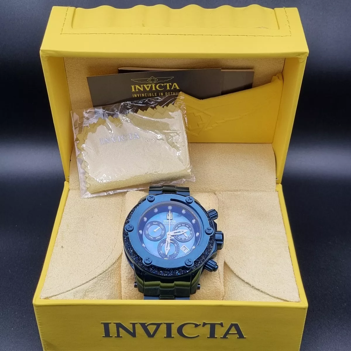 Invicta Uhr Reverse Jason Taylor Limited 23 999 37447 blau perlmutt 57125