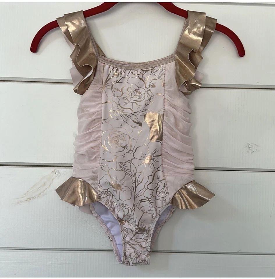 Traje de baño de una pieza Disney La Bella y la Bestia Bella talla 5/6 Foto 2 de 4