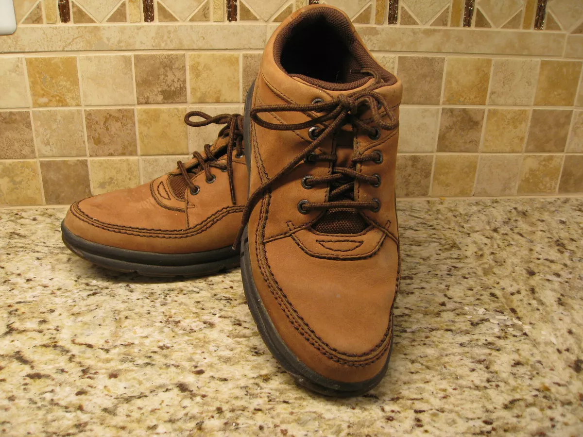 Rockport Womens World Tour Classic Walking Shoes 9M Chocolate Nubuck
