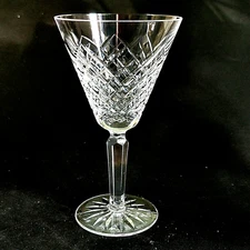 WATERFORD TEMPLEMORE CLARET WINE GLASS, Cut Lead Crystal, Made in Ireland