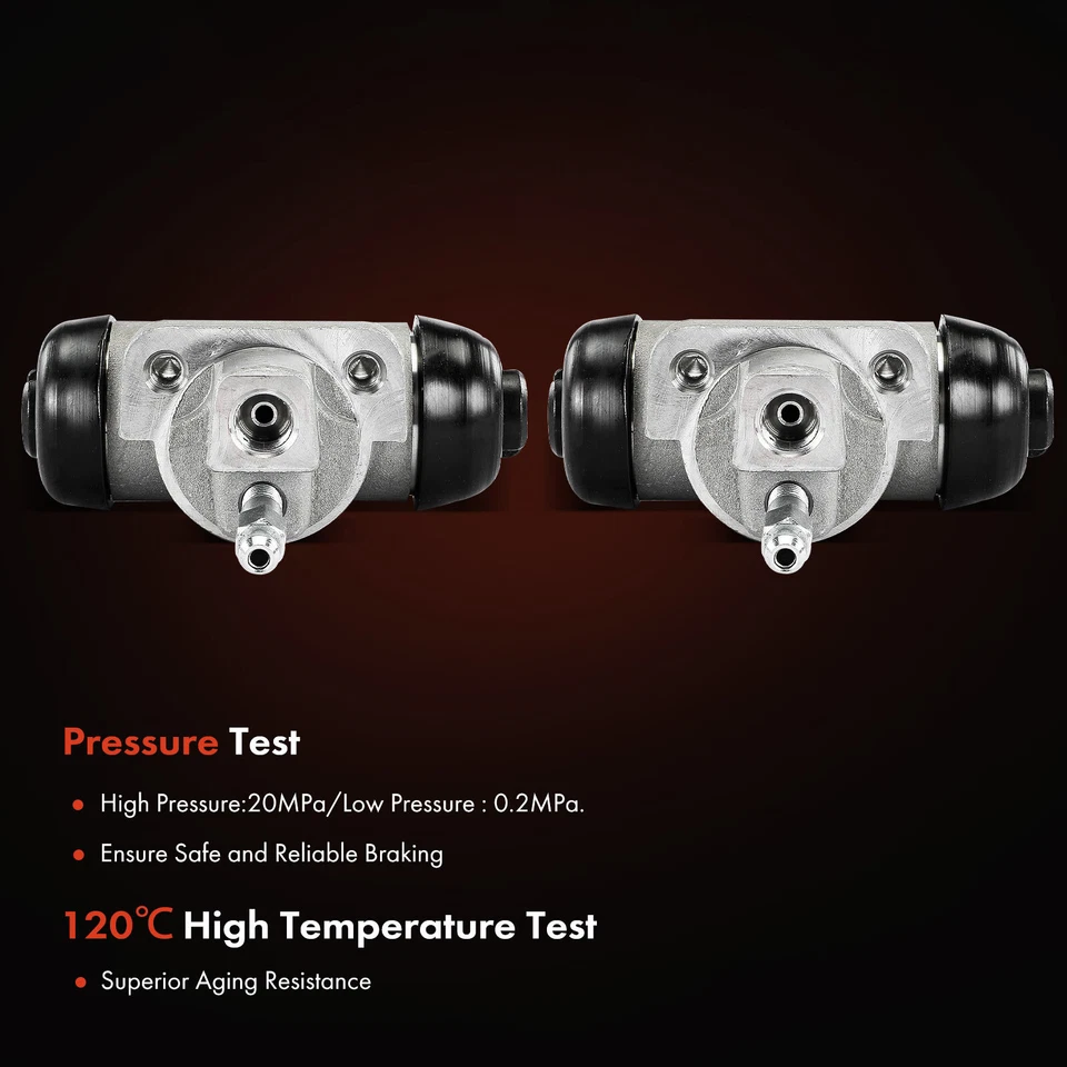 Cilindro de roda de freio a tambor traseiro esquerdo e direito para Nissan D21 1986-1989 Pathfinder - Imagem 4 de 4