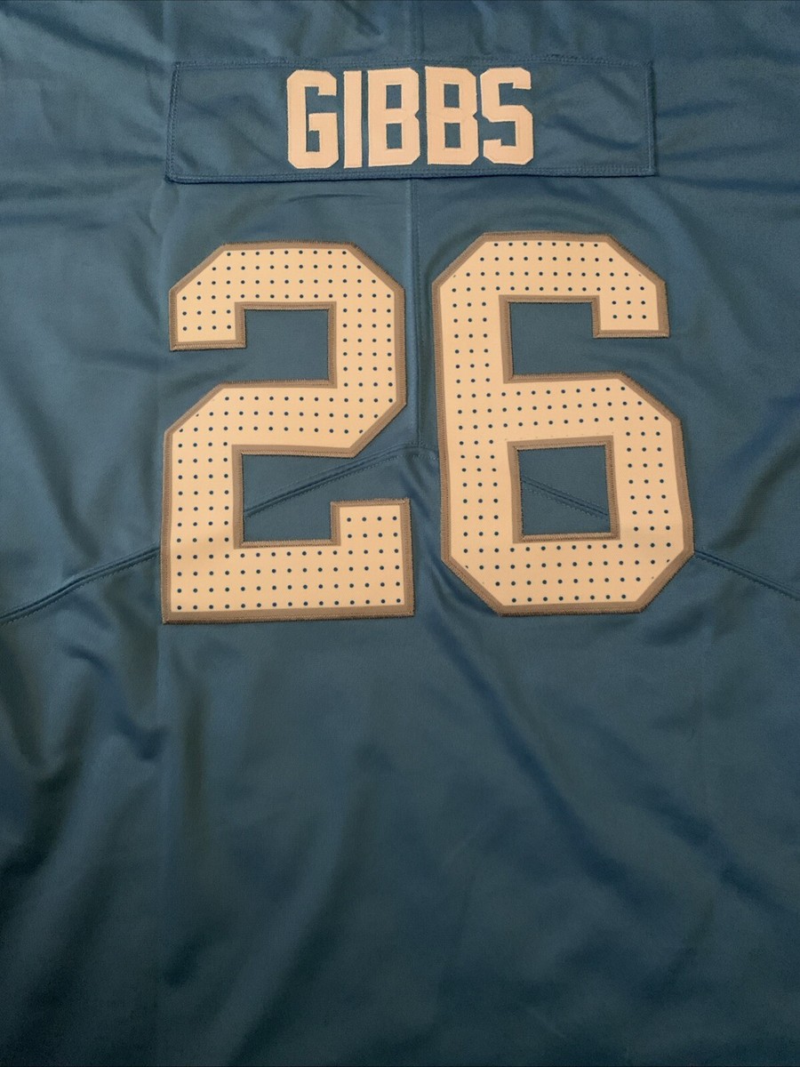 Detroit Lions #26 Jahmyr Gibbs Jersey Blue New 100% Stitched Large