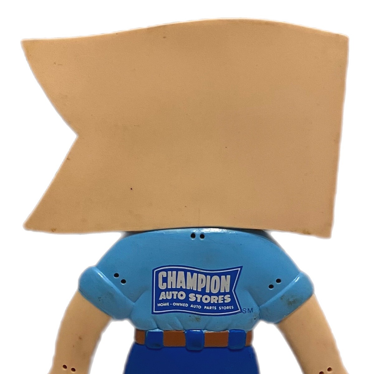 1991 Champion Auto Stores Advertising ~ Champ Man ~ Bendy 6” Tall