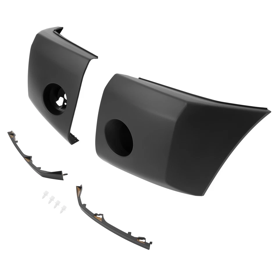 Front Bumper End Caps+Extension Fillers Painted For 2004-08 Nissan Titan/Armada Foto 4 de 4