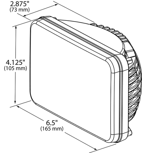 Faro LED rectangular Grote 94401-5 haz alto/bajo 4" x 6" 910/1150 lúmenes - Imagen 3 de 3