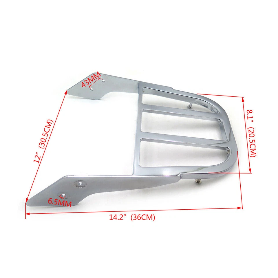 Portaequipajes Sissy Bar cromado para Honda VTX1800N1 VTX1800N2 VTX1800N3 2002-2008 Foto 2 de 4