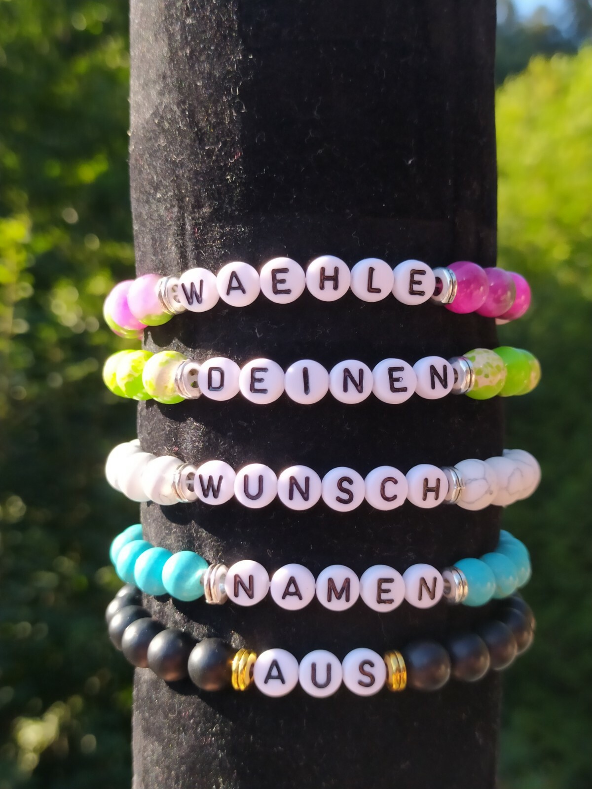 Partnerarmband Namen Armband Freundschaft Buchstabe JGA Junggesellen Schulkind