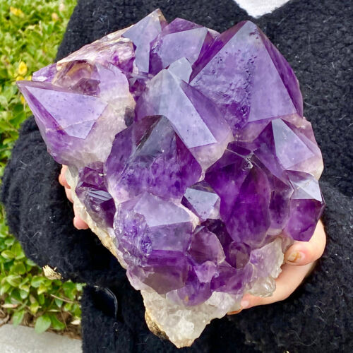 16.64LB Natural Amethyst Backbone Crystal Raw Ore Specimen Stone Healing - Zdjęcie 12 z 12