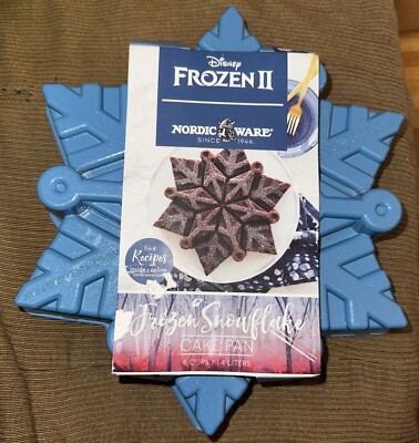 Nordic Ware Frozen II Disney snowflake pull apart cake pan cast aluminum 6 cup