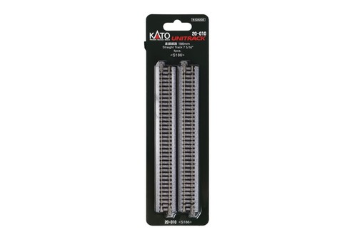 KATO N Scale Gauge 20-010 Unitrack Straight (4 pcs) Set of 10 186mm Model Train - Picture 5 of 6