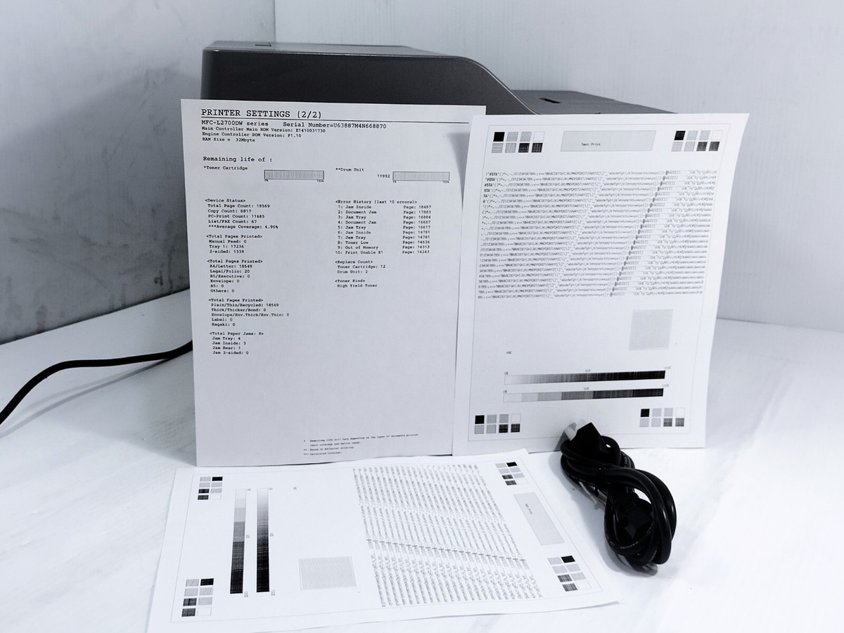 Brother MFC-L2700DW Laser All-In-ONE Printer Scan Copy Fax | eBay