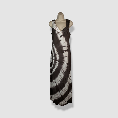 knee length dresses for ladies RELIGION Unknown Black Tie Dye Maxi Dress