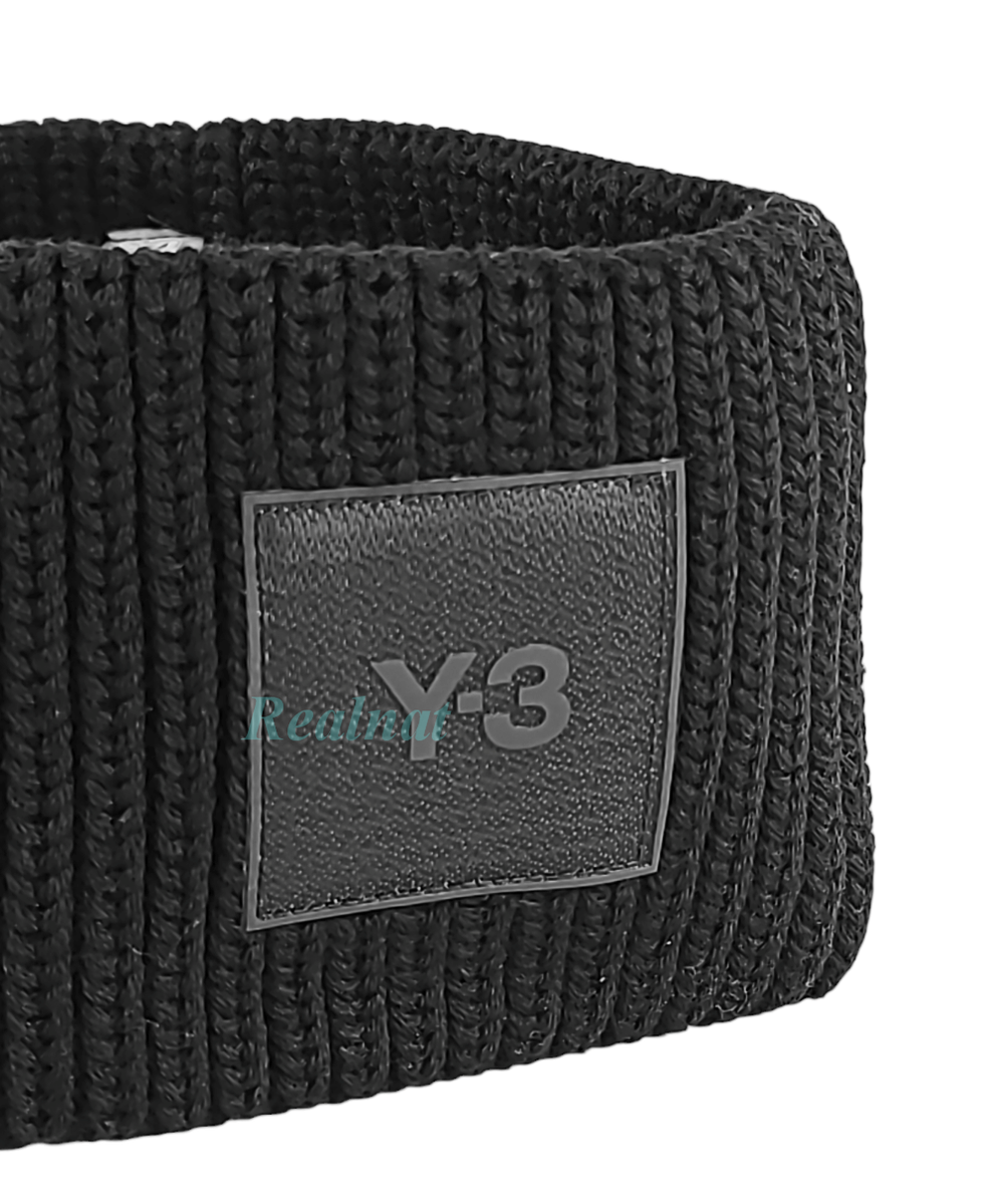 ADIDAS Y-3 YOHJI YAMAMOTO UNISEX BLACK 100% MERINO HEADBAND